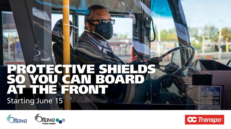 Protective shields so you can board at the front