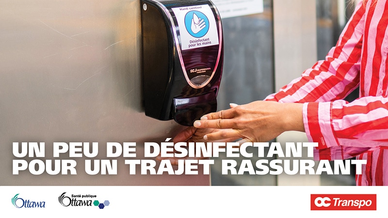Un peu de désinfectant pour un trajet rassurant