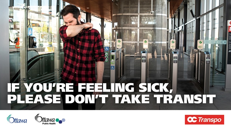 If you're feeling sick, please don't take transit