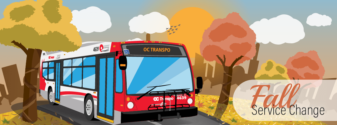 OC Transpo Fall Service Starts September 5, 2021