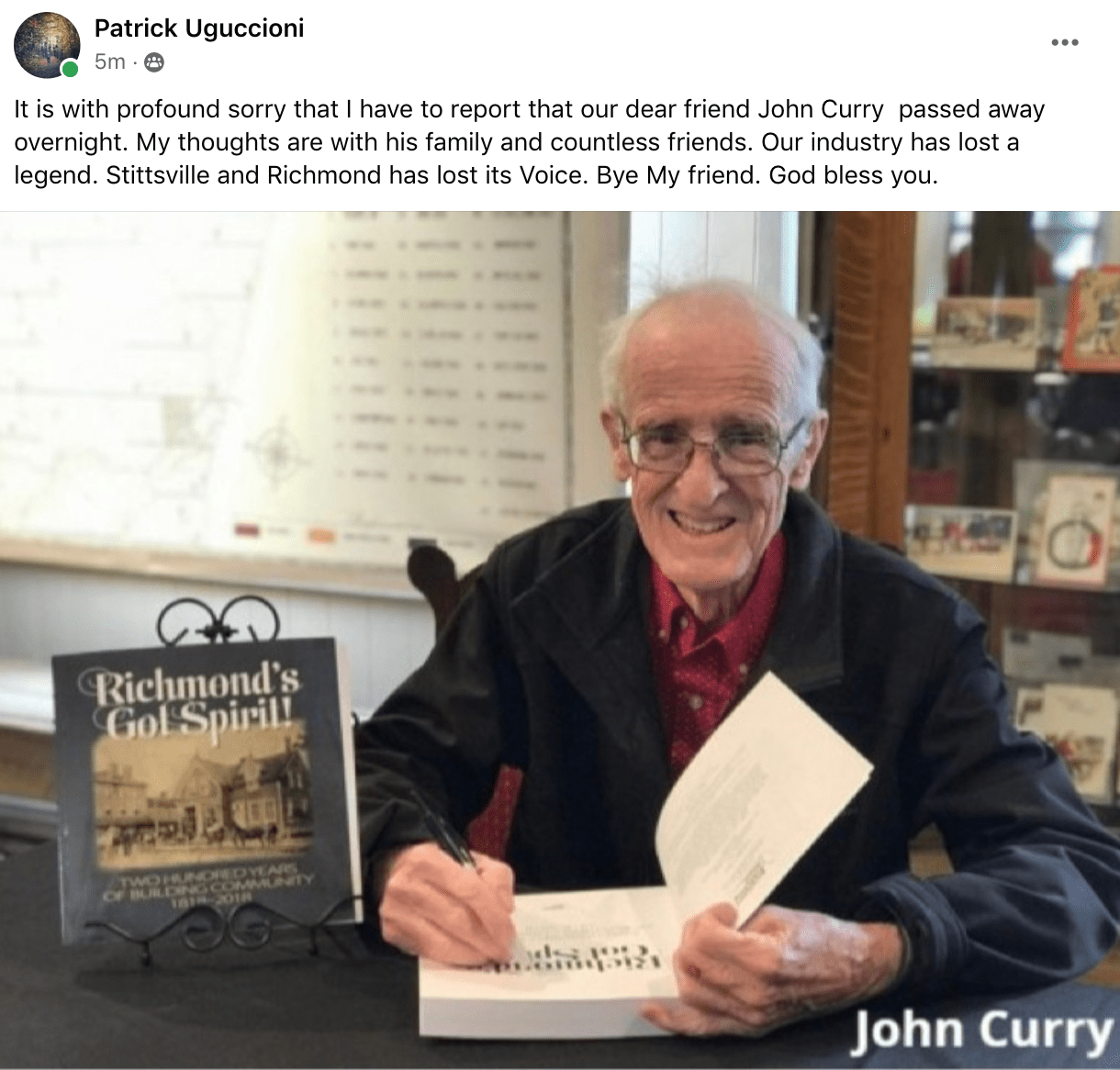 Your memories of John Curry Glen Gower Councillor / Conseiller