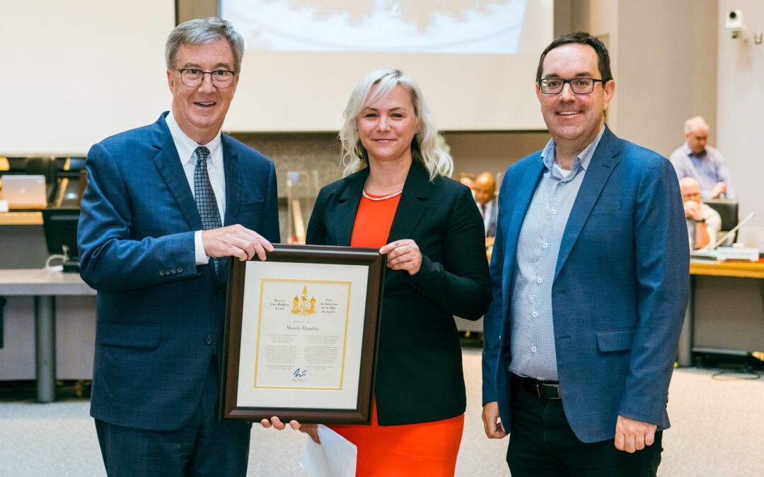 Mandy Hambly receives Mayor’s City Builder Award