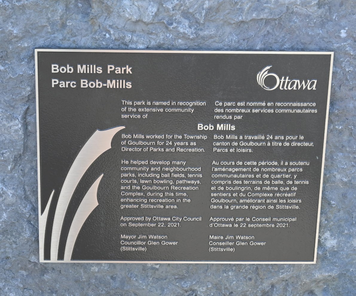 Bob Mills Park - Park Naming Ceremony on October 27, 2022