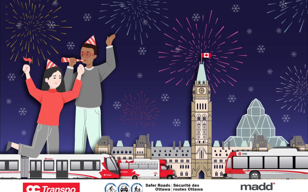 Ride OC Transpo at no charge on New Year’s Eve starting at 6 pm