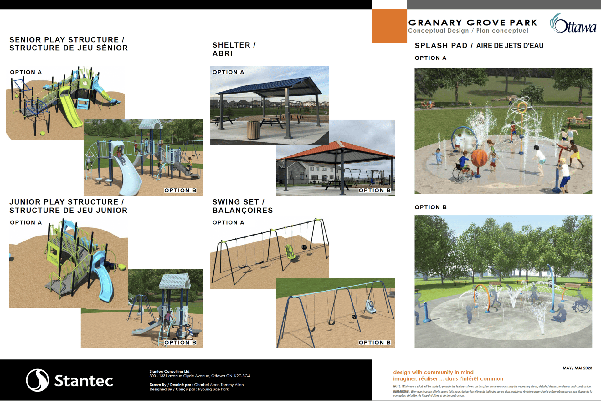 Granary Grove Park design details