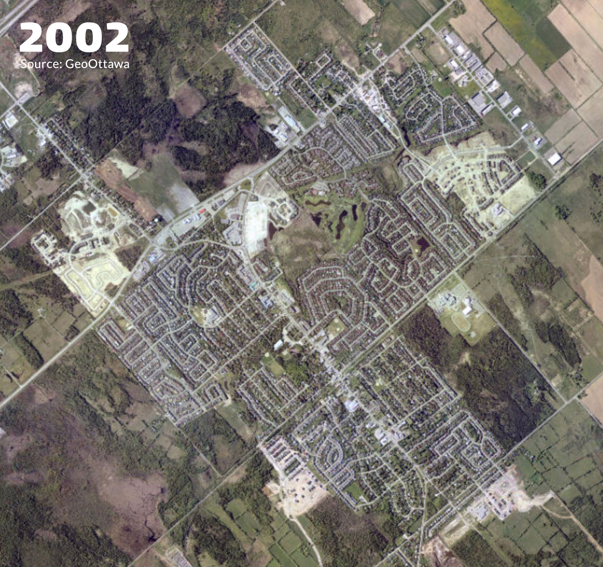 Stittsville aerial map, 2002