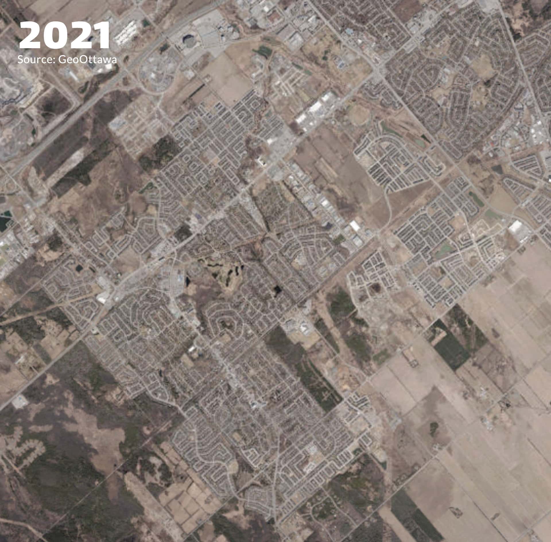 Stittsville aerial map, 2021