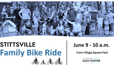 June 9: Join us for our third Family Bike Ride in Stittsville!