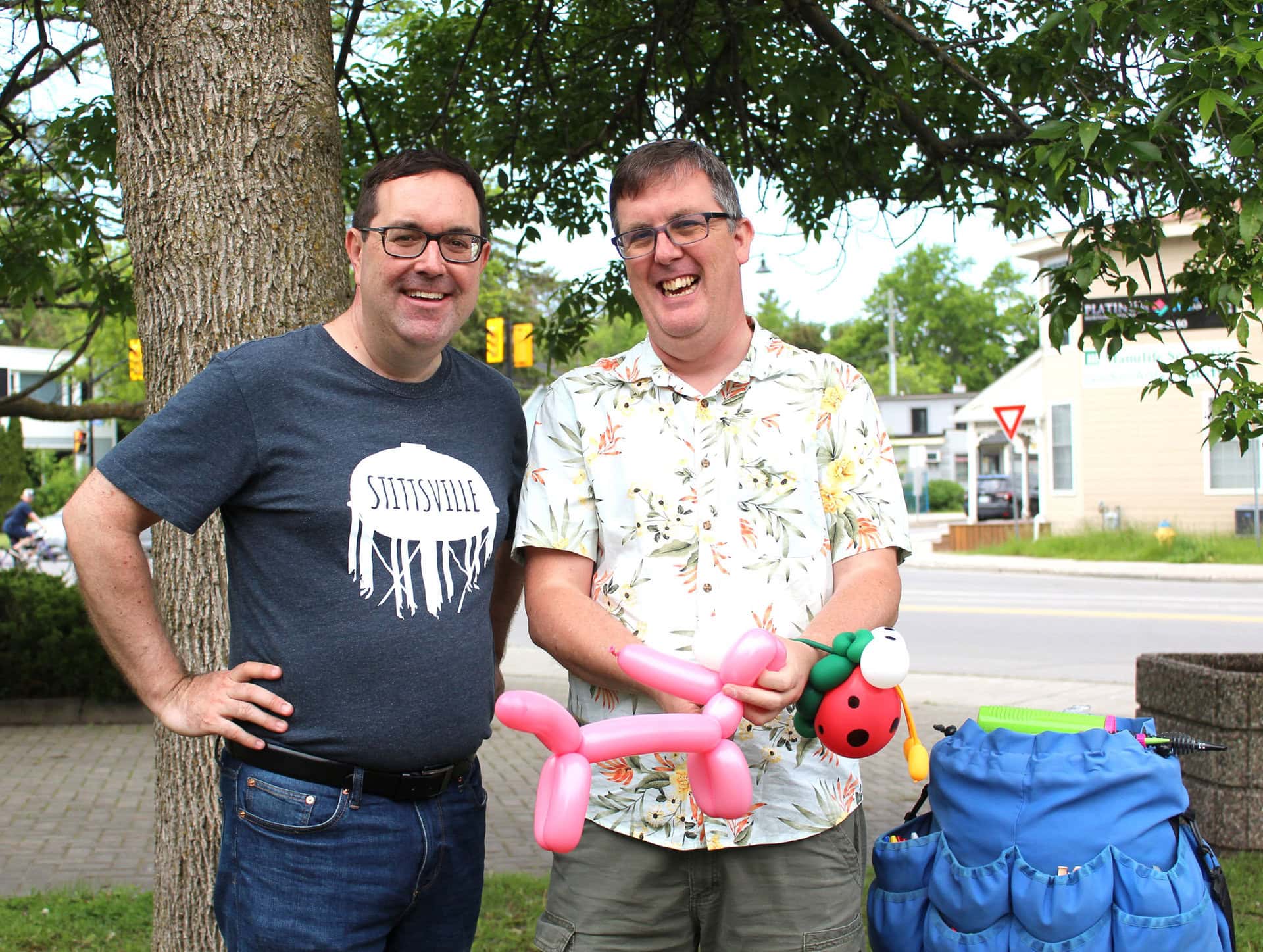 Glen with Brad the Balloon Guy